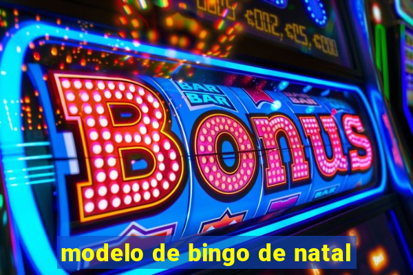 modelo de bingo de natal